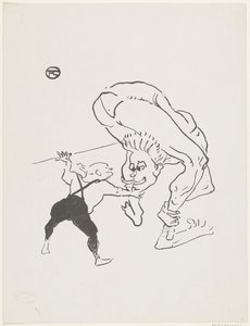 Portret van de Brothers Marco bij cabaret Folies-Bergère door Anonymous
