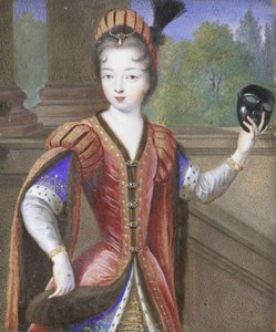 Portret van een jonge vrouw, mogelijk Marguerite van Valois (1553-1615), dochter van Hendrik II