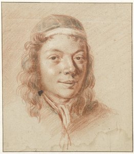 Portret van een jongeman, in driekwart naar rechts door Anonymous