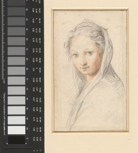 Portret van een vrouw door Anonymous