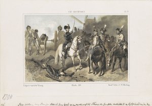 Prins Willem in de slag bij Fleurus, 1794 door Anonymous
