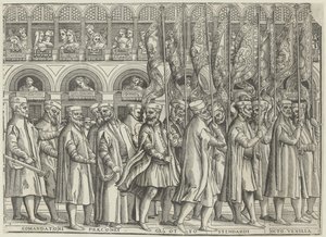 Processie van de doge van Venetië (achtste deel) door Anonymous