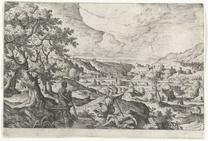 Pyramus en Thisbe door Anonymous