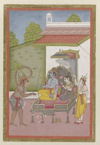 Rama en Sita op de troon