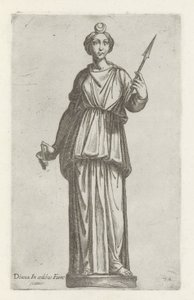 Sculptuur van Diana door Anonymous
