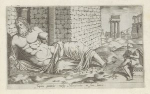Sculptuur van Marforio door Anonymous