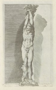 Sculptuur van Marsyas door Anonymous