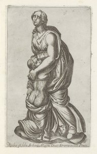 Sculptuur van Niobe met haar dochter door Anonymous