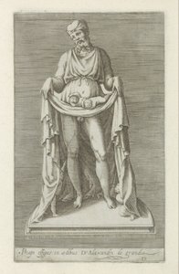 Sculptuur van Priapus door Anonymous