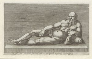 Sculptuur van Silenus door Anonymous