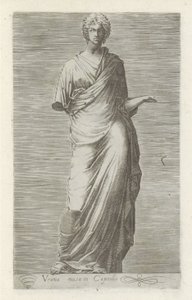 Sculptuur van Urania, muze van de sterrenkunde