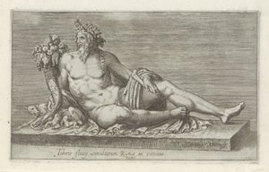 Sculptuur van de rivier de Tiber
