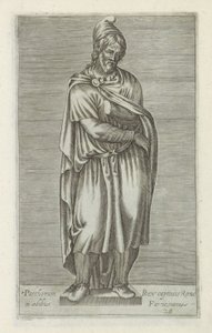 Sculptuur van een barbaarse gevangene
