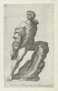 Sculptuur van een zoon van Niobe