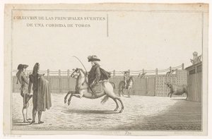 Stierenvechters in een arena