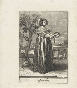 Tastzin Gevoelen (titel op object) Vijf zintuigen (serietitel) door Anonymous