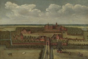 De Abdij van Leeuwenhorst in Rijnland door Anonymous
