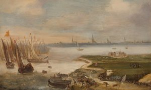 De Nederlandse Nederlaag bij Blokkersdijk, nabij Antwerpen, 1605 door Anonymous