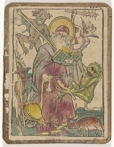 De verzoeking van de heilige Antonius door Anonymous