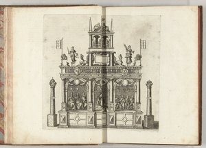 Toneel met keizer Karel V, 1594 door Anonymous
