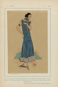 Très Parisien, 1923, No 11: 14. - LAQUE DE CHINE. - Charmante est cette toilette...