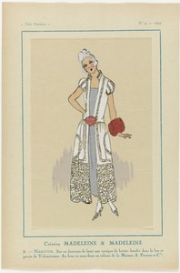 Très Parisien, 1923, No. 4: 8. - MARQUISE. Sur un fourreau... door Anonymous