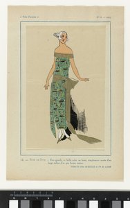 Très Parisien, 1923, No 6: 12.- SOIR DE JUIN. - Une grande et belle robe