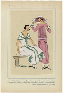 Très Parisien, 1923, No 6: 5.- NE BOUDEZ PAS ! - 1. Robe d