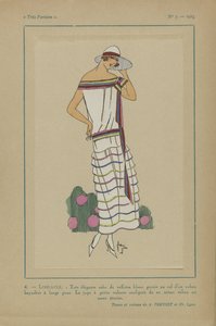 Très Parisien, 1923, No 7: 4.- LIBELLULE. - Très élégante robe de taffetas door Anonymous