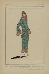 Très Parisien, 1923, No 7: 7. - FRILEUSE. - Très élégant manteau... door Anonymous