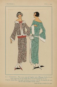 Très Parisien, 1923, No 8: 4. - COQUETTES. Une korte veste... door Anonymous