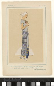 Très Parisien, 1923, No 9 : 14.- Melancholiek. - Eenvoudig en gracieus...