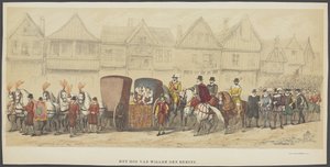 Utrechtse maskerade, plaat e: het hof, 1856