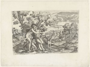 Venus en Adonis door Anonymous