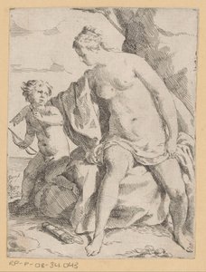 Venus en Cupido door Anonymous