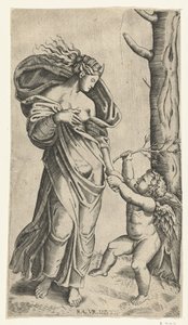 Verzoening van Minerva en Cupido
