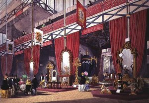 Uitzicht op de meubelsectie van de Grote Tentoonstelling, 1851 door Anonymous