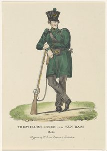 Vrijwillige Jager van Van Dam, 1830
