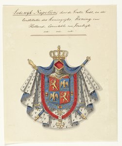 Wapenschild van Lodewijk Napoleon Bonaparte, koning van Holland