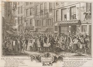 Windhandel in de Rue Quinquempoix, 1720