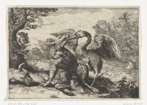 Wolf en kraanvogel