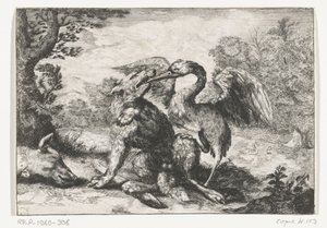 Wolf en kraanvogel