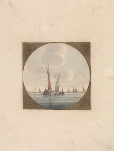 Zeilschepen op gladde zee