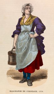 Een notenverkoper in 1774 - privécollectie