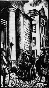 Gifaffaire onder koning Lodewijk XIV tussen 1672 en 1692: de arrestatie van Catherine Deshayes, vrouw Monvoisin en bijgenaamd La Voisin (1640-1680) door Gabriel Nicolas de La Reynie. Illustratie uit "Le Petit Journal Illustré" 1931 door Anonymous Anonymous