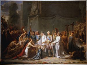 Allegorie van de intocht van Lodewijk XVIII in Parijs op 3 mei 1814