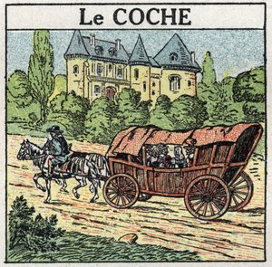 Dierlijke tractie: de teek. Anonieme illustratie uit 1925. Privécollectie. door Anonymous Anonymous