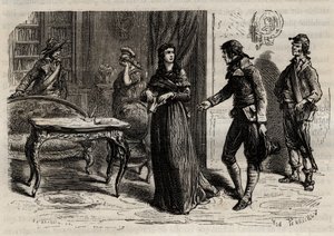 Arrestatie van Madame Roland op 1 juni 1793 in Parijs - Arrestatie van Madame Roland (Manon Roland, geboren Jeanne Marie Philippon)