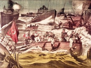 Slag bij Kunfuda: zeeslag gevochten op 7 en 8 januari 1912, tijdens de Italiaans-Turkse Oorlog (1911-1912), in de Rode Zee, voor de haven van Kunfuda, Saoedi-Arabië.