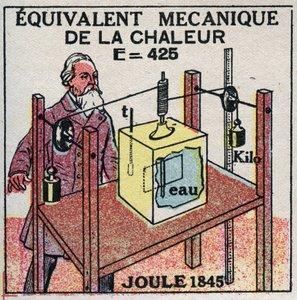 Calorimetrie: mechanisch equivalent van warmte ontdekt door James Prescott Joule (1818-1889) in 1845 door Anonymous Anonymous